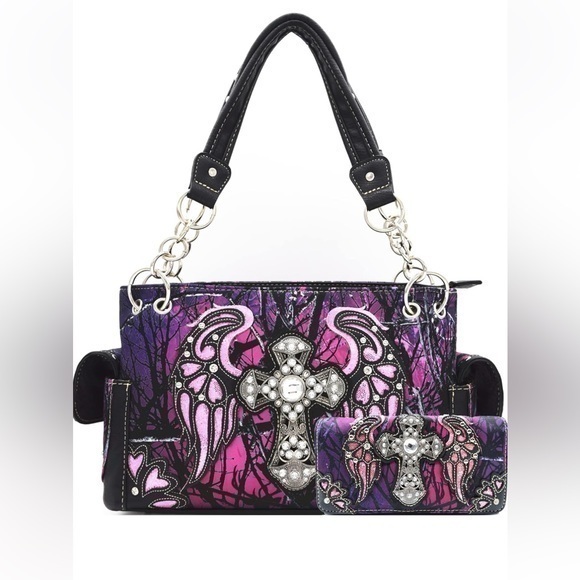 Western Origin Handbags - 💕Western Cowgirl Classic Shoulder Bag With Wallet Set💕